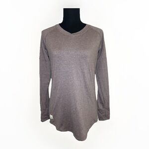 DESO Supply Maggie Pullover Long Sleeve Purple Shirt Top Thumb Holes Women SMALL